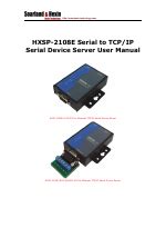 Hexin Technology HXSP-2108E-A RS-232 To Ethernet TCP/IP Serial Device ...