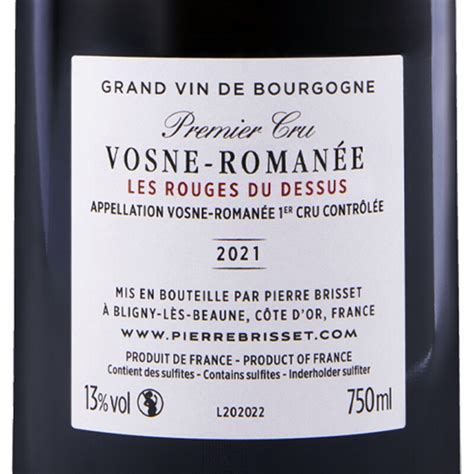 Vosne Romanée Premier Cru Les Rouges du Dessus 2021 Maison Pierre