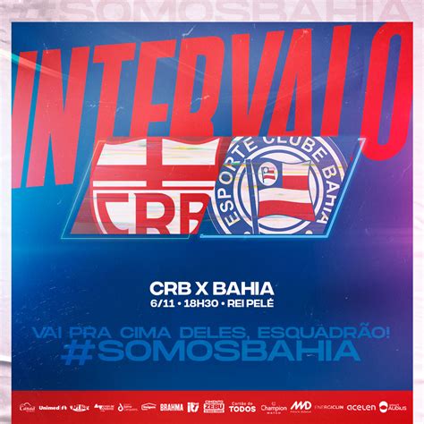 Esporte Clube Bahia on Twitter Fim do primeiro tempo em Maceió CRB