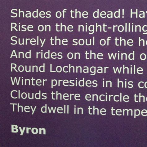 Dark Lochnagar Poem Lord Byron Poet A3 Poster Scottish | Etsy