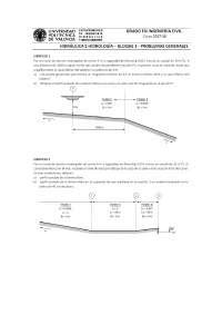 Problemas generales flujo en lámina libre Ejercicios de Hidráulica