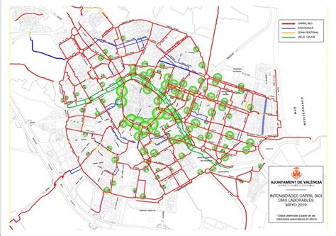 El Nuevo carril Bici de Valencia en Paseo Alameda y Avd Aragón