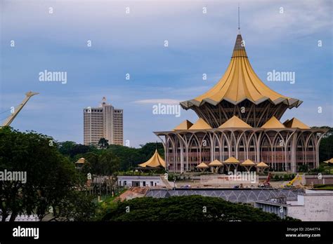 Dewan Undangan Negeri Sarawak During Sunset Stock Photo Alamy