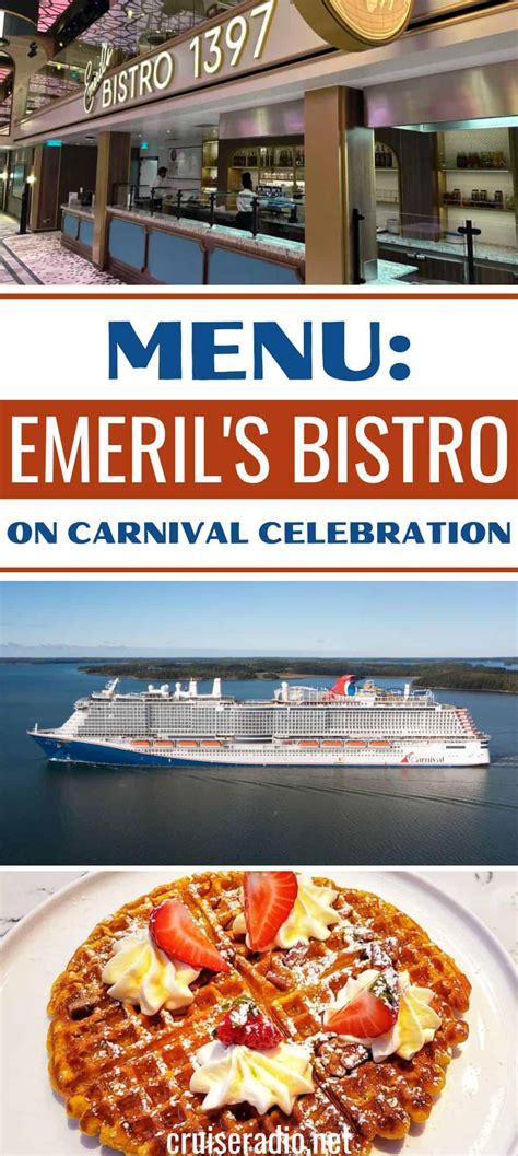 Emerils Bistro Menu On Carnival Celebration Photos