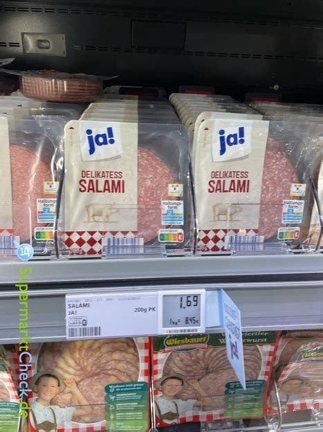 Ja Delikatess Salami 200g In Scheiben Preis Angebote Kalorien