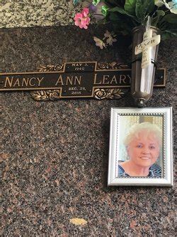 Nancy Ann Reiner Leary Memorial Find A Grave