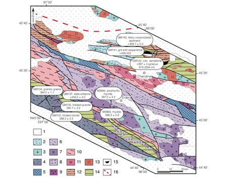 Geological Map Of The Tseel Terrane Of Southern Mongolia Showing