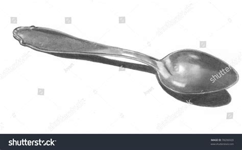 Pencil Drawing Of A Spoon Stock Photo 78206920 : Shutterstock