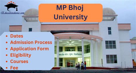 Bhoj University Admission 2025-26 | Last Date | Course | Eligibility