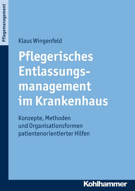 Amazon Pflegerisches Entlassungsmanagement Im Krankenhaus