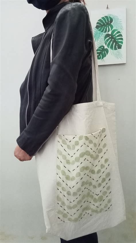 Ecoprint Tote Bag Plant Tote Canvas Bag Plant Tote Bag Etsy Uk