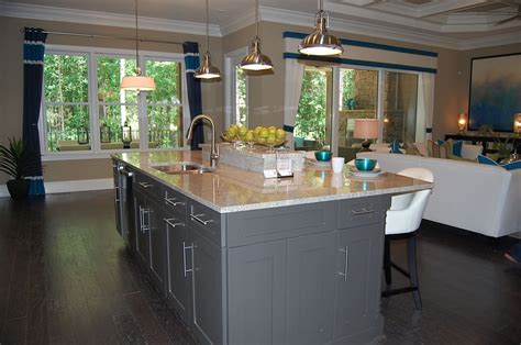 Kitchen inspirations, Grey kitchen island, Kitchen remodel