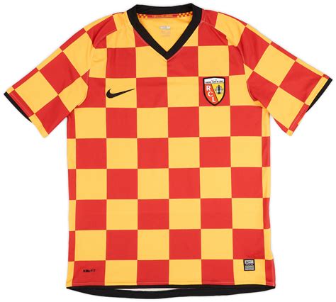 Lens Home Football Shirt 2008 2009 Sponsored By Invicta France