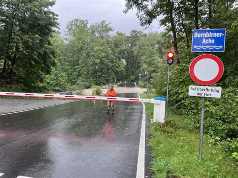 Furt In Dornbirn Gesperrt Wasser Beim Sender Steigt Vorarlberg