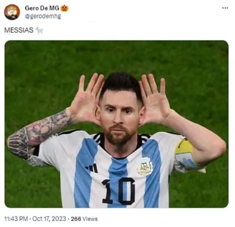 Los mejores memes del doblete de Messi ante Perú por las Eliminatorias