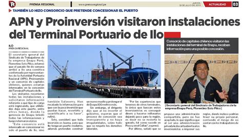 Grupo Iniciativa Anticorrupcion Ilo Apn Y Proinversi N Visitaron