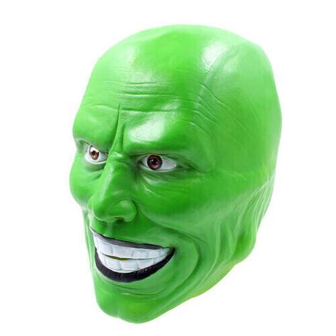 The Mask Movie Jim Carrey Cosplay Green Loki Mask Costume Fancy