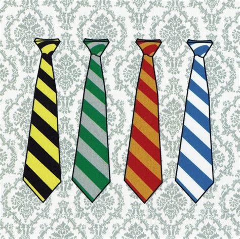 House Ties: Harry Potter fabric print | Etsy