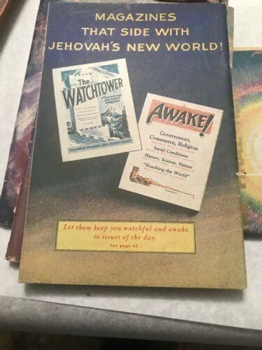 Jehovahs Witness Watchtower Evolution Versus The New World 1950