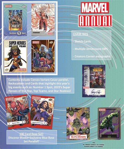 Marvel Annual Trading Cards Retail Blaster