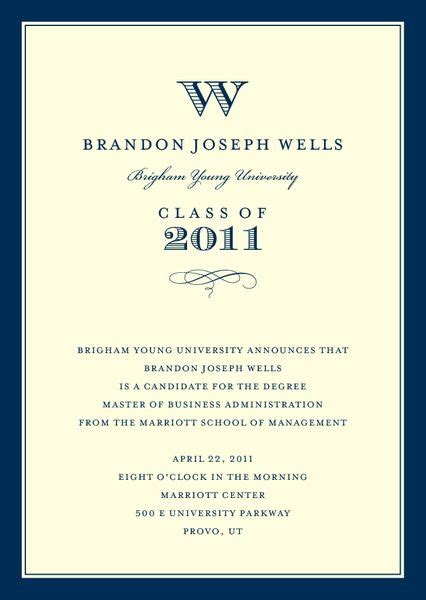 College Graduation Invitations Wording