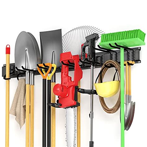 Garage Tool Organizer Wall Mount 11 PCS, Yard Garden Tool Organizer ...