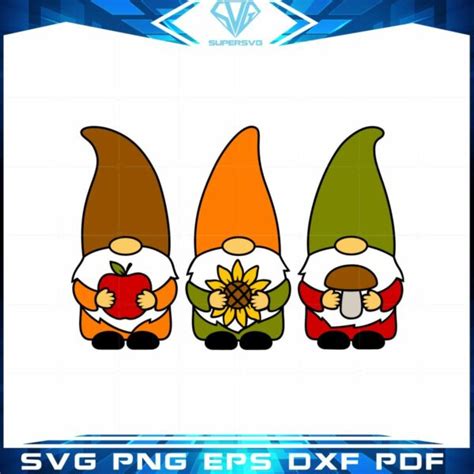 Thanksgiving Gnomes Clipart Fall Gnomes Svg