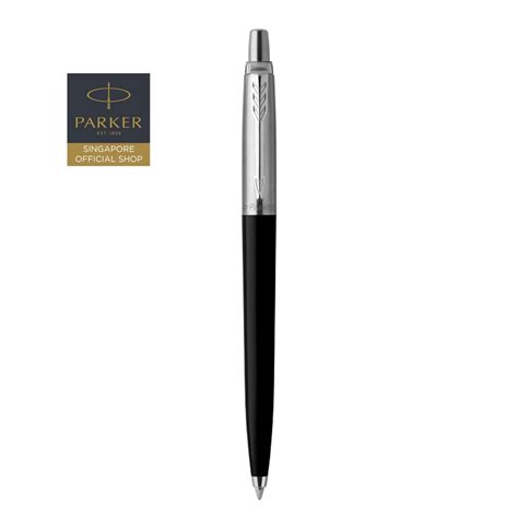 Parker Jotter L Special Black Chrome Trim Ballpoint Pen L Bp Shopee