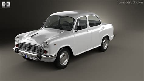 360 View Of Hindustan Ambassador Classic 2003 3d Model Hum3d Store