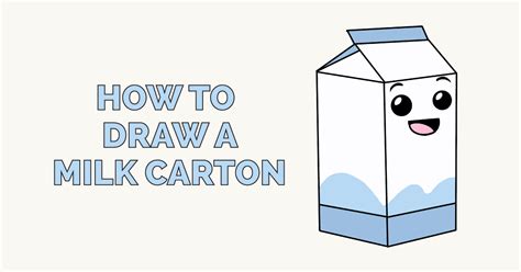 How To Draw A Milk Carton Really Easy Drawing Tutorial