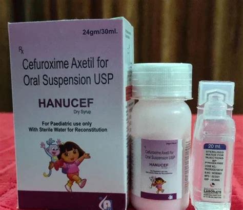 Hanucef Cefuroxime Axetil Oral Suspension Usp Dry Syrup At Rs Box