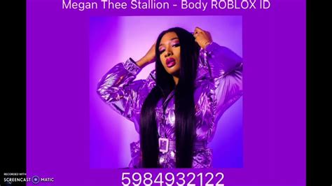 Megan Thee Stallion Body Roblox Id Youtube