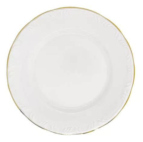 Filete Schmidt De Porcelana Dorada Con Plato Plano Pomerode Cm