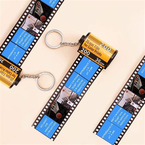 Custom Camera Roll Keychain Personalized Film Roll Keychain Etsy