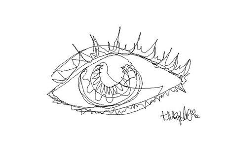 simple eye line drawing - Dottie Lennon