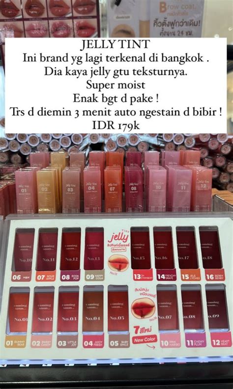 Pre Order Jelly Tint 4u2 Cosmetics Thailand Kesehatan Kecantikan