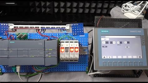 Plc Simatic S7 1200 Ovládanie Cez Hmi Panel Youtube