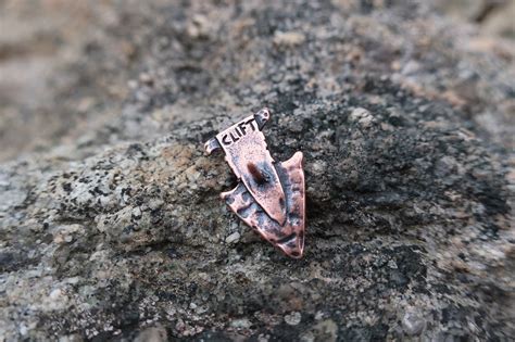 Arrowhead Copper Lapel Pin Style In The Right Direction Lapel Pin