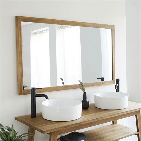 Miroir En Teck Cm Berah Getah Miroir En Teck Miroir Bois