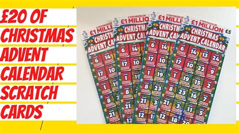 Of Christmas Scratch Tickets The New Advent Calendar Scratch Cards