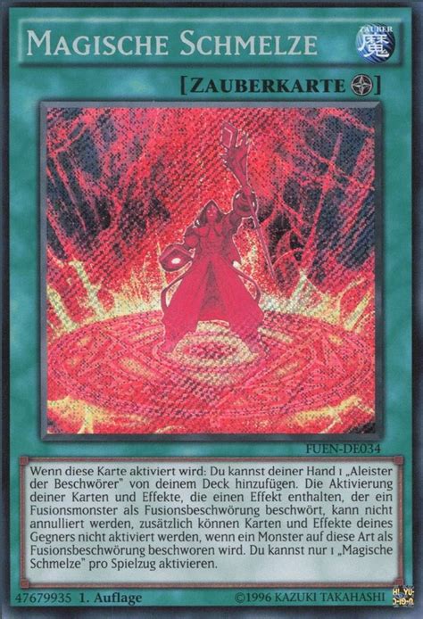 Recollectibles Sammelkarte Yugioh Karte Magische Schmelze Deutsch Yu