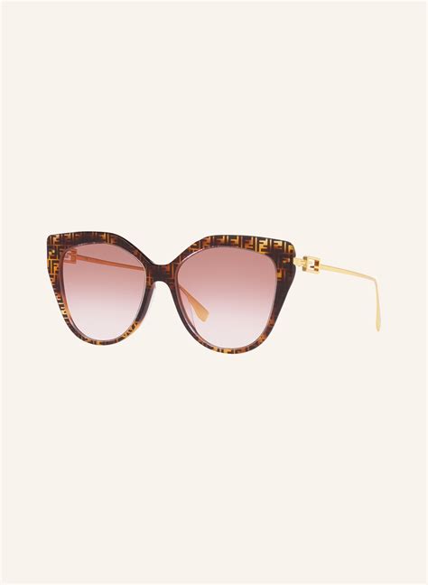 Fendi Sunglasses Fe40011u In 4402u1 Brown Havana Brown Gradient