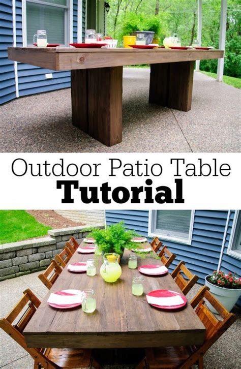 38 Easy Diy Patio Tables You Can Build On A Budget