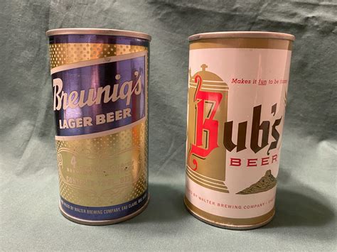 Vintage S Beer Cans From Walter Brewing Co Of Eau Claire Wisconsin