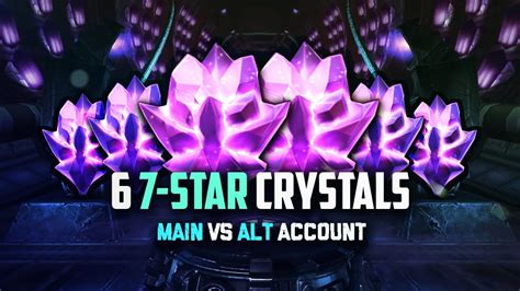 Opening 6 7 Star Crystals Main Vs Alt Account Mcoc Youtube