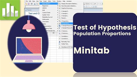 Test Of Hypothesis For Population Proportions In Minitab 1 Proportion Test 2 Proportions