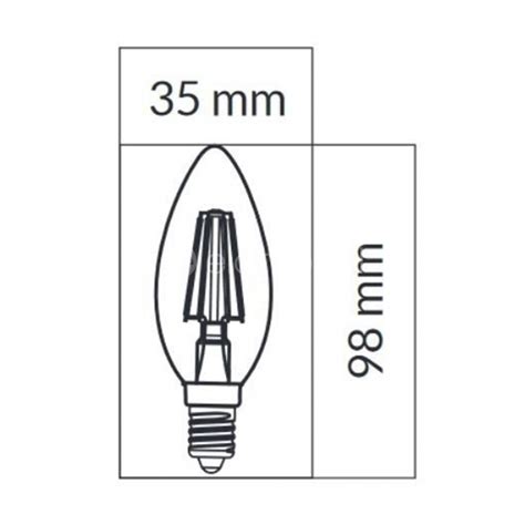 Żarówka LED ORO E14 C35 FL ROTO 6W WW 2700K