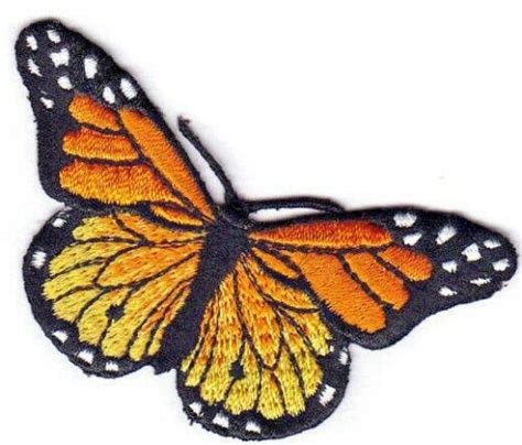 Monarch Butterfly Iron On Embroidered Applique Patch India Ubuy