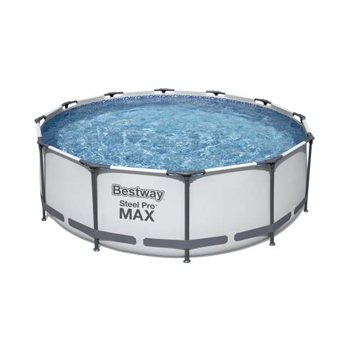 Piscine Ronde Ø 366 X H 100 M Bestway Steel Pro Max 56418