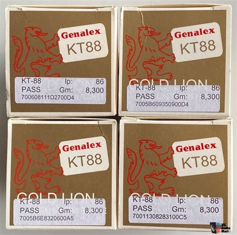 Genalex Gold Lion Kt Matched Quad Four Tubes New Photo